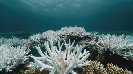 Vibrant Coral Reef Devastation, news, illustration, image, article, newspaper