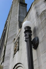 Close up of the bridge of remembrance in Christchurch, New Zealand. 