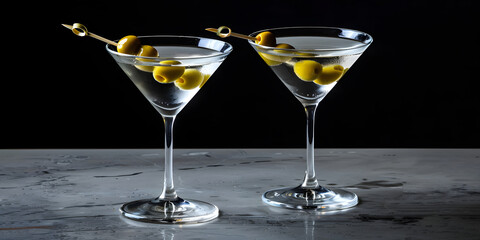 Martini Clássico com Azeitonas