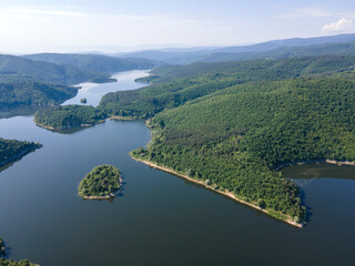 Topolnitsa Reservoir at Sredna Gora Mountain, Bulgaria