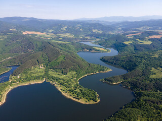 Topolnitsa Reservoir at Sredna Gora Mountain, Bulgaria
