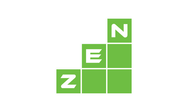 ZEN initial letter financial logo design vector template. economics, growth, meter, range, profit, loan, graph, finance, benefits, economic, increase, arrow up, grade, grew up, topper, company, scale
