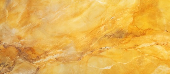 A detailed closeup showcasing the intricate patterns and tints of a yellow marble texture, resembling Brown and Amber wood with hints of Peach and Beige, perfect for flooring or fur design - obrazy, fototapety, plakaty