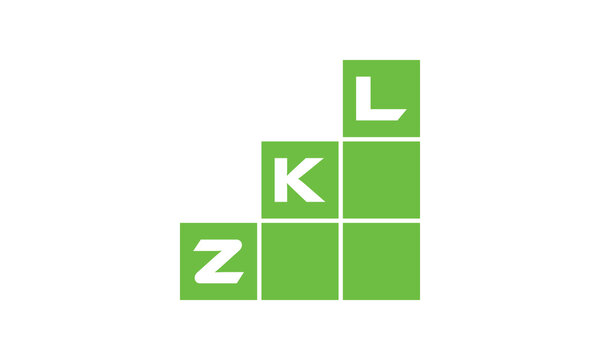 ZKL initial letter financial logo design vector template. economics, growth, meter, range, profit, loan, graph, finance, benefits, economic, increase, arrow up, grade, grew up, topper, company, scale