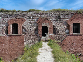 Ruins of the Bobruisk fortress (XIX century). Belarus