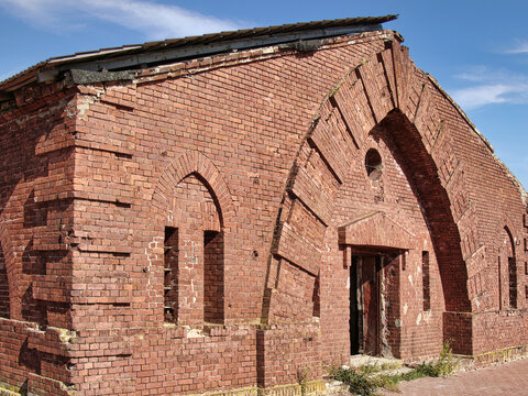 Ruins of the Bobruisk fortress (XIX century). Belarus