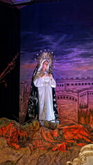 Fototapeta premium Altar of Veneration of Virgin Mary of San Bartolomé Becerra. Antigua Guatemala 