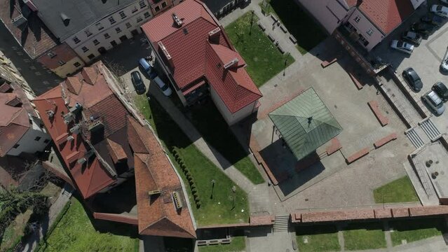 Bima Of The Old Synagogue Tarnow Aerial View Poland