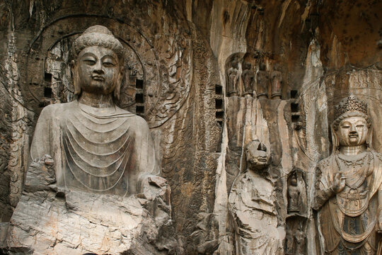 Fengxian Temple The Biggest Cave Of Longmen Grottoes Luoyang Henan China