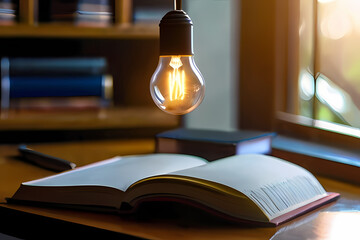 book and lamp