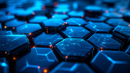 Obraz premium hexagon background.