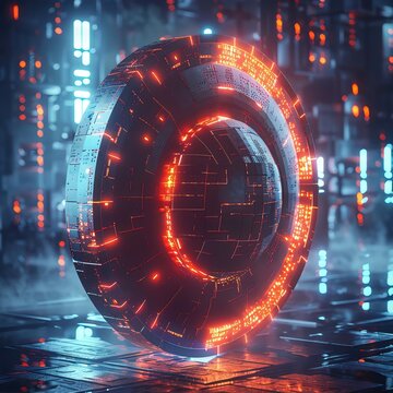 A futuristic shield concept exuding a sense of resilience and impenetrability