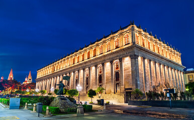 Teatro Degollado, a neoclassical Mexican theater in Guadalajara, Mexico at sunset - 760182002