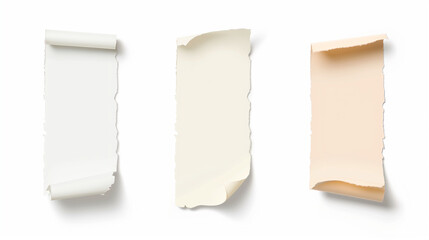 Adhesive tape set isolated on white background. realistic design element