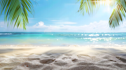 Fototapeta na wymiar Summer time, Vacation background, travel wallpaper, beach and sand wallpaper, relaxation