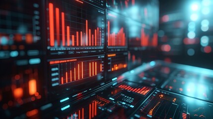 Business Visionary Overlooking Financial District