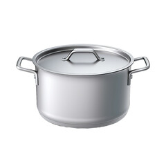 stainless steel pan isolated