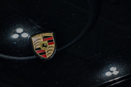 Porsche logo upclose