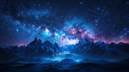 beautiful milky way astrophotography at night high detail AI Image Generative - obrazy, fototapety, plakaty