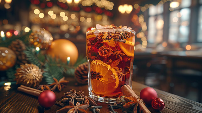 close-up photo of mulled wine