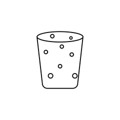 Wine cork.Vector flat liner illustration on white background..eps