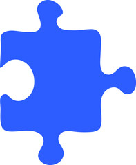 손으로 그린 퍼즐 조각 다이어그램