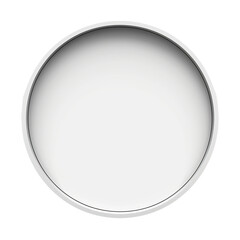 round white empty isolated frame

