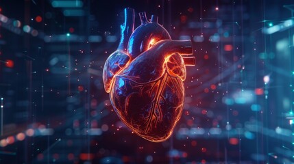 Human heart in digital form