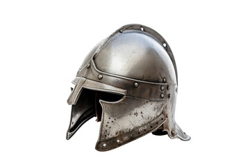 Soldier Armor Helmet Isolated on a Transparent Background.