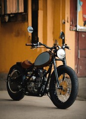 Obraz premium motorcycles on the street bike lovers