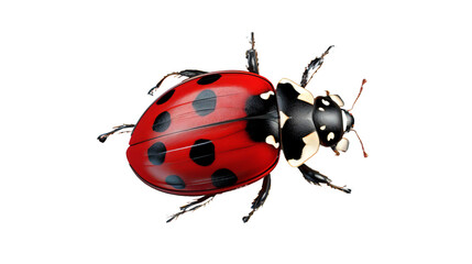 Fototapeta premium ladybug on white background