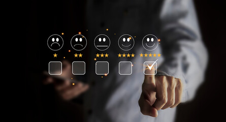 Customers rate service provider satisfaction through the application. The service experience in the...