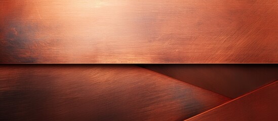 Shiny Copper Metal Texture Background with Elegant Rustic Patina for Design Projects