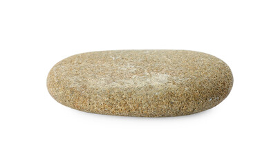 One light grey stone isolated on white
