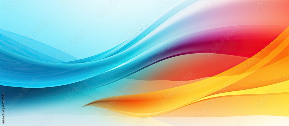 Aufkleber vibrant abstract background with colorful dynamic waves of energy and movement
