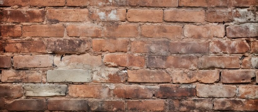 Rustic Brick Wall Background Texture in Urban Building Structure Design