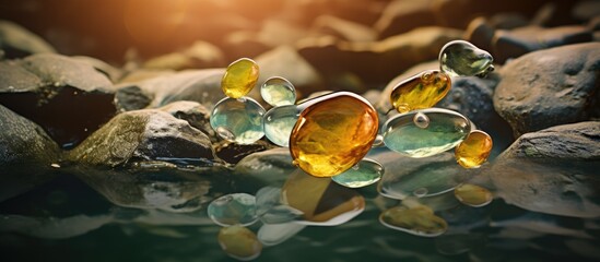 Enchanting Array of Luxurious Gemstones - Precious Jewels in Vibrant Colors and Sparkling Beauty - obrazy, fototapety, plakaty