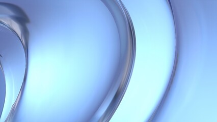 Transparent Fresh Elegant Modern 3D Rendering Abstract Background Like Ice Crystal Glass
