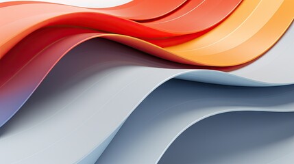 Fototapeta premium Vibrant Abstract Background Illustration with Colorful Dynamic Waves