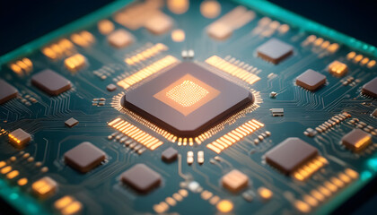 Fototapeta premium integrated microchip