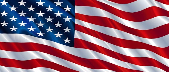 Fototapeta premium american flag for memorial or independent day 4th of july