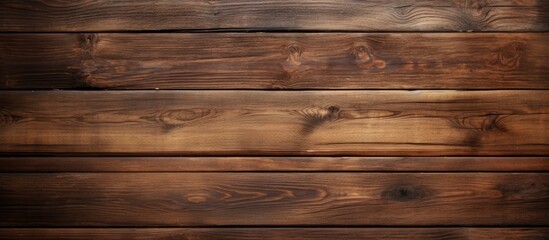 A closeup of a brown hardwood plank wall with a blurred background, showcasing the intricate wood grain pattern and the rectangle plywood planks