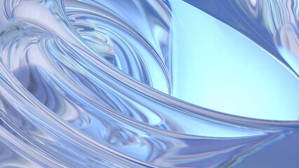Refreshingly Beautiful Elegant Modern 3D Rendering Abstract Background Like Ice Crystal Glass