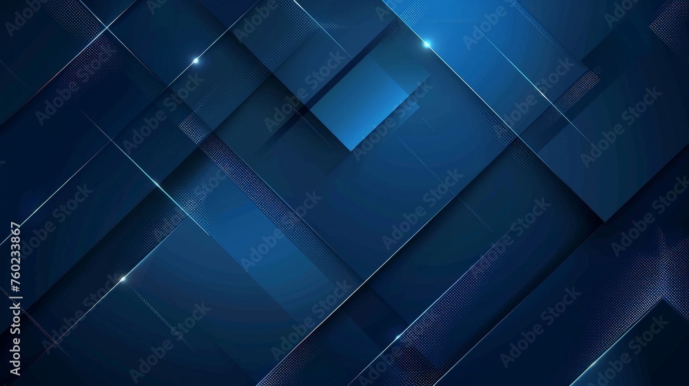 Poster blue background. dark blue abstract background geometry shine and layer element vector for presentat