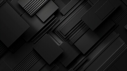 Black premium abstract background with luxury dark lines and darkness geometric shapes.