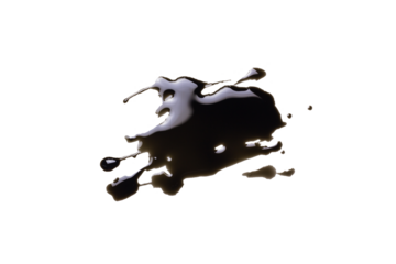  Old engine oil isolated on transparent background