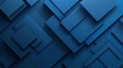 Blue background with abstract box rectangle geometric shapes modern element for banner, presentation design and flyer - obrazy, fototapety, plakaty