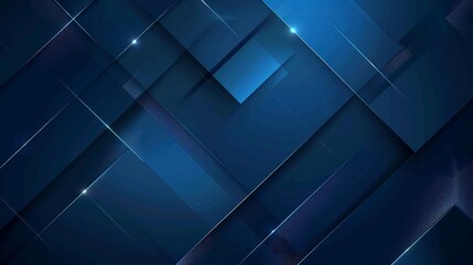 Blue Background. Dark blue abstract background geometry shine and layer element vector for presentation design. - obrazy, fototapety, plakaty