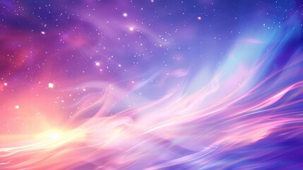 Fototapeta premium Dreamy Blue Purple Vibrant Gradient Background. Sunrise, Sunset, Sky, Water Color Overlay Neon Design Element.