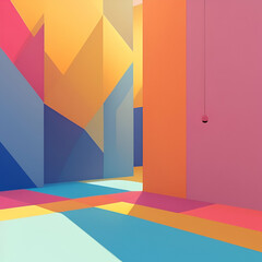 background with colorful wall